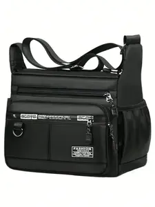 Large Capacity Men’s Multi-Functional Office Shoulder Bag – Waterproof, Multi-Pocket, Convertible to Backpack or Crossbody, Ideal for Business, Travel & Daily Use