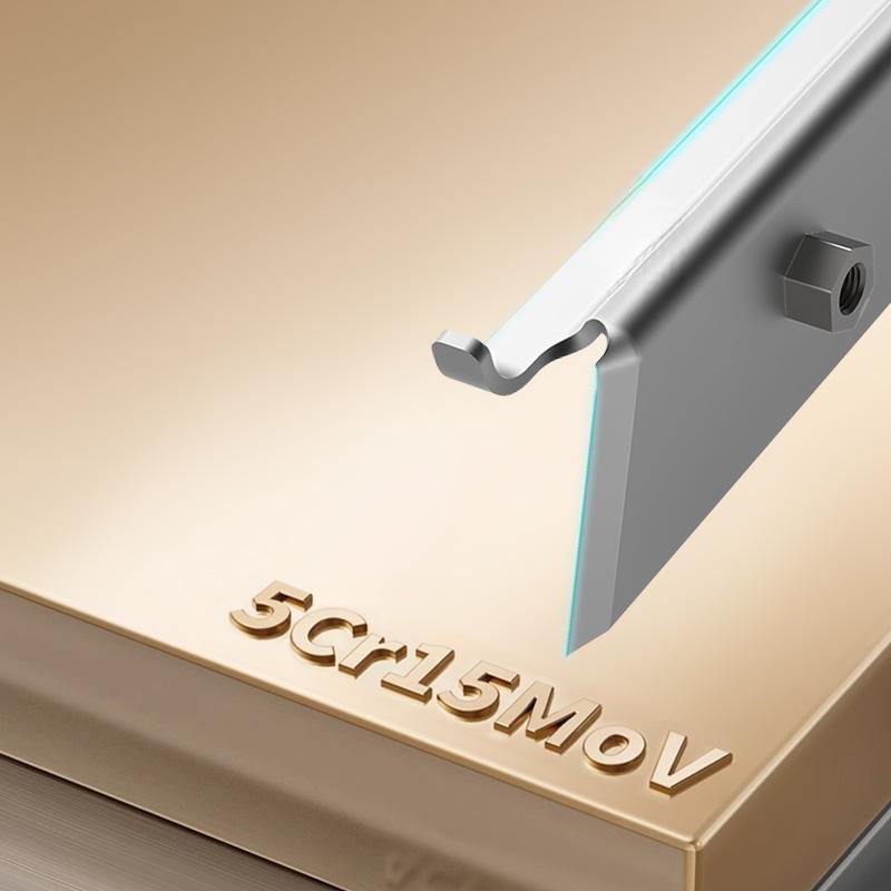 Edge Banding Cutter with 5Cr15MoV Stainless Steel Blade R1.5 R2 Double Angle Chamfer Switch & Ergonomic Handle Design for Precise Cutting