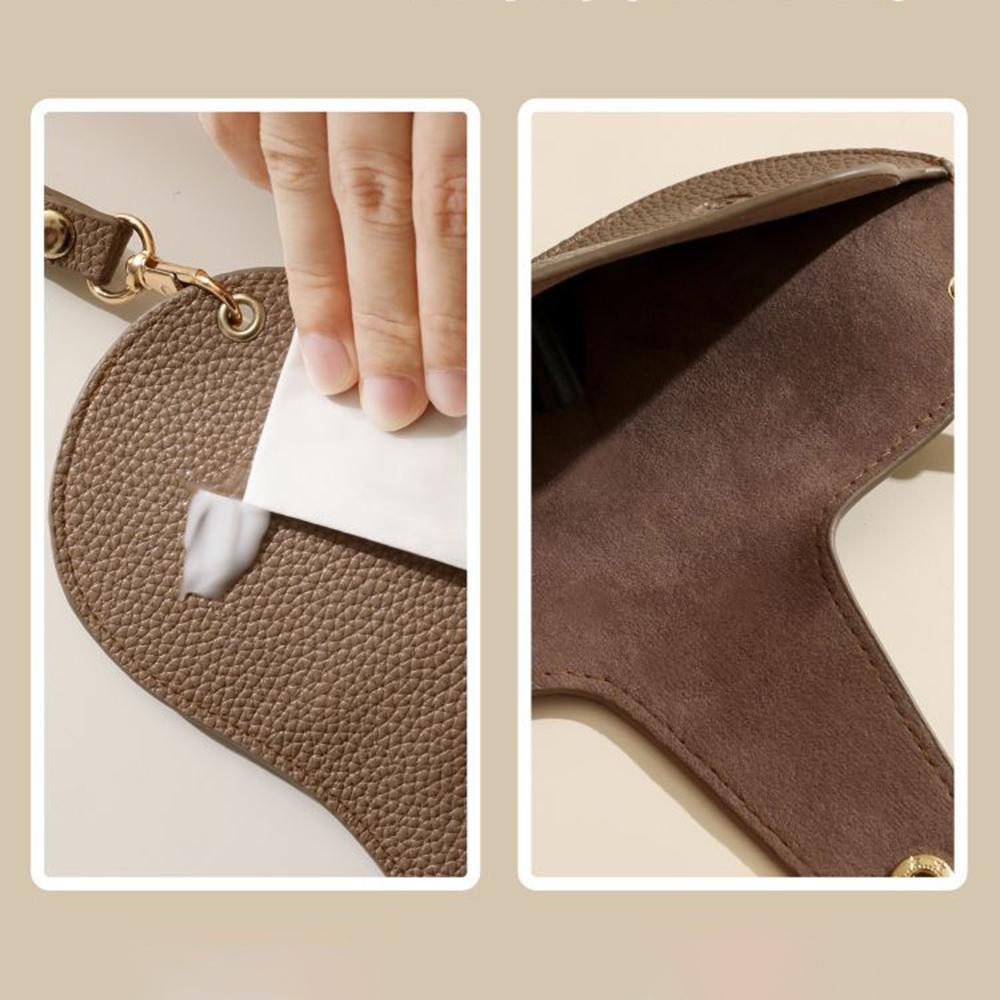 Soft Lychee Pattern PU Leather Glasses Bag Retro Sunglasses Case Portable Myopia Frame Case Simple Eyeglasses Eyewear Storage