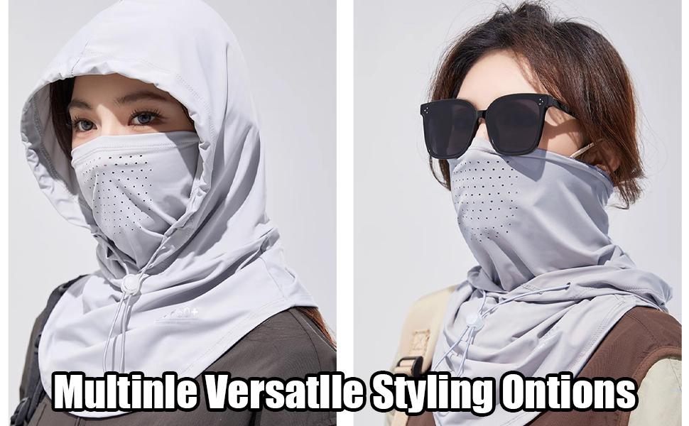 3 Packs Cooling Summer Balaclava Face Mask for Men Women, Breathable Holes UV Protection Sun Face Shield, Dustproof Full Head Mask for Fishing Motorcycle Cycling Hiking, Adjustable Outdoor Sports Gear.