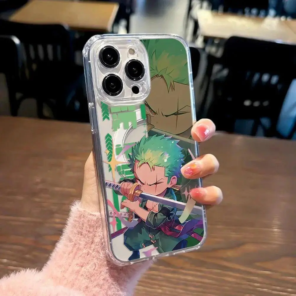 Anime Tony Magnetic Phone Case for iPhone 17 16 15 14 13 12 11 Air Plus Pro Max Samsung Galaxy S26 S25 S24 S23 S22 Soft Clear Tpu Cover