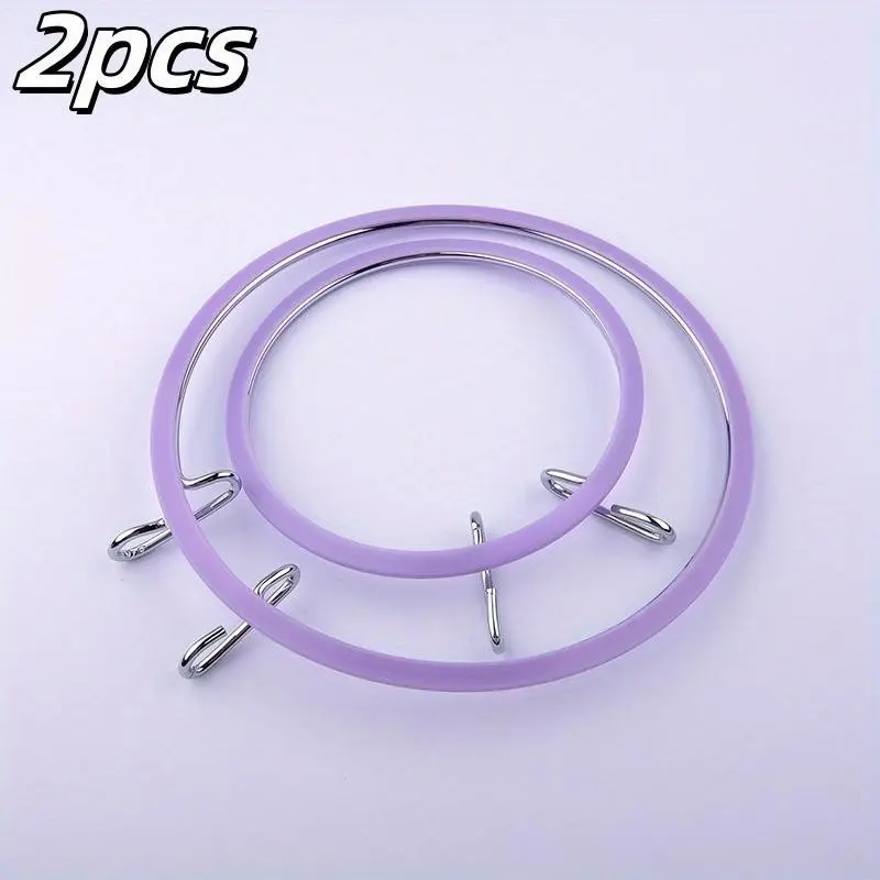 Bunny Ear Embroidery Rings, Two-Piece Set for Thin Fabric, Tension Ring for Quick Stretching, Available in Two Sizes