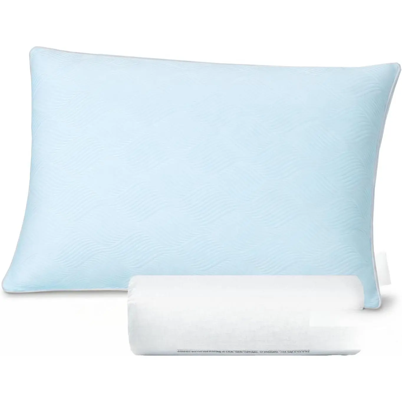 Adjustable Loft Pillow • Gel-Infused Shredded Memory  Fill • -Sided Washable Cooling Cover •  for , Side,  Sleepers (Standard Size, 1-Pack)