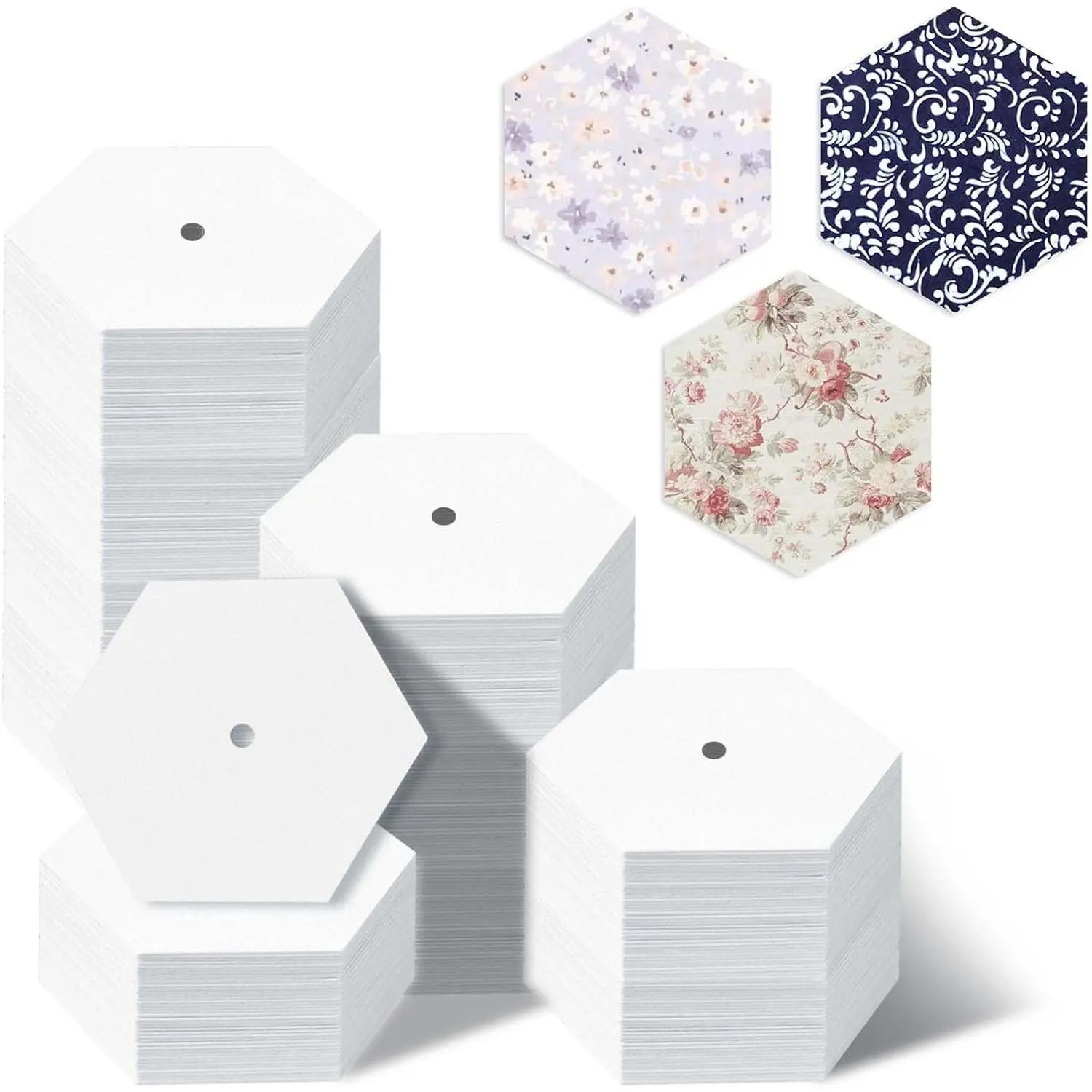 480 PCS 2" Piecing Paper for Quilting, Hexagon Quilting Templates | for DIY Patchwork Sewing Crafts, Sewing Supplies Quilting Accessories Crafting Tools,Hexagon Paper Piecing Template