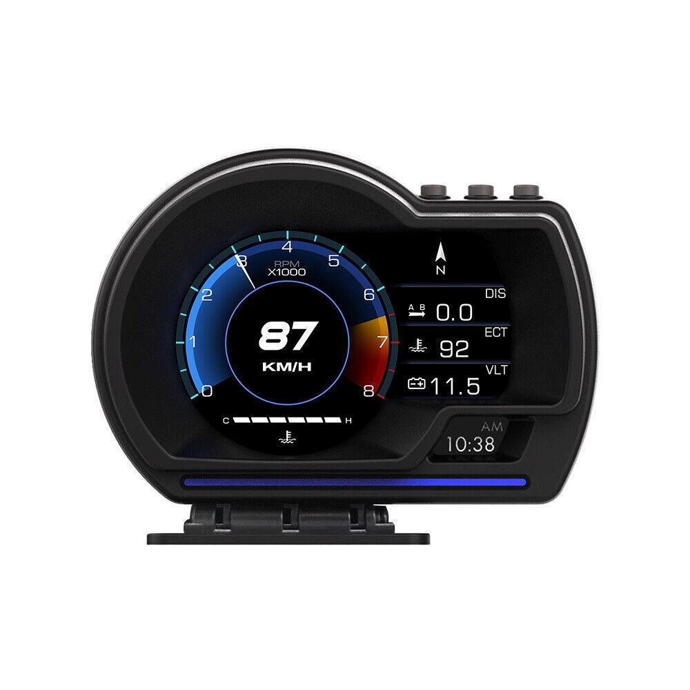 Car OBD2+GPS Head Up Digital Display Gauge Speedometer, KM/H MPH with OBD Multifunctional LCD Ambient Light Multi-Function Display truck accessories Car OBD2+GPS Head Up Digital Display Gauge Speedometer, KM/H MPH with OBD Multifunctional LCD Ambient Light Multi-Function Display truck accessories