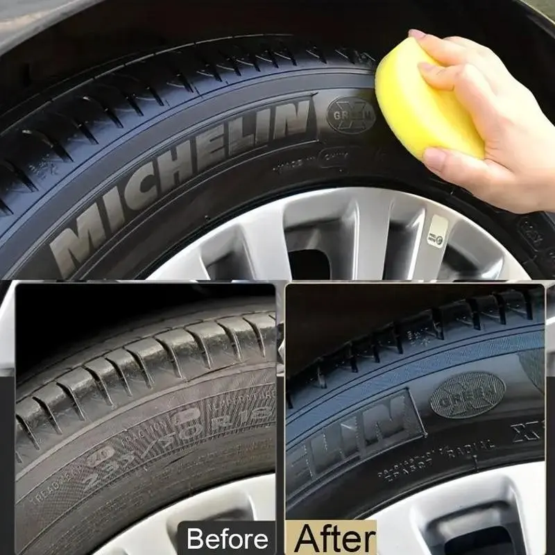 Car Tire Renewal Coating Paste, Interior Gloss Cleaning Maintenance Paste, Car Seat Renovation Plastic Decorative Paste, Non-Electric Dashboard Repair Agent