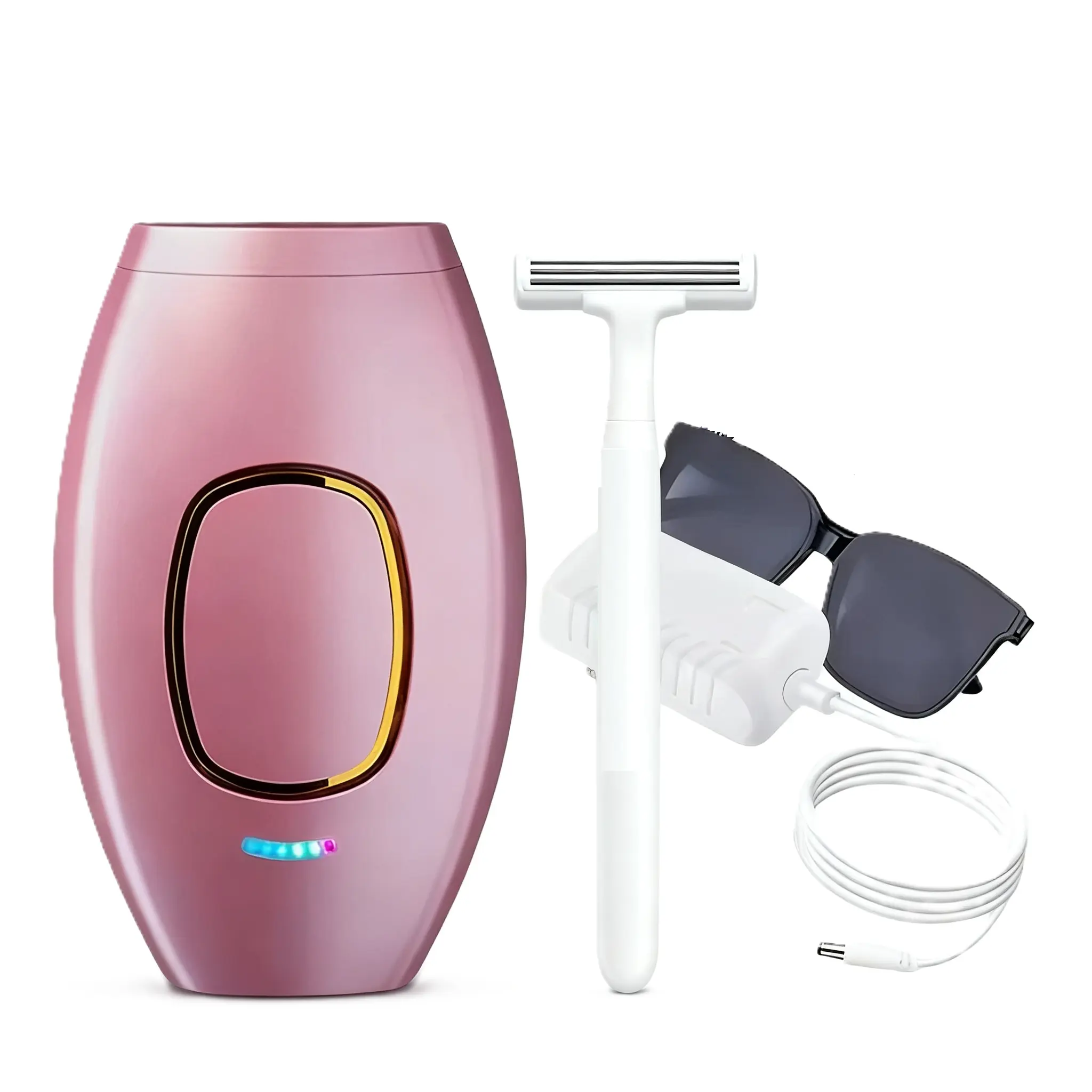 Professional Ipl Hair Removal Device for Full Body Use, Pain-Free Depilation with 5 Intensity Levels, Visible Results in Weeks, Adjustable