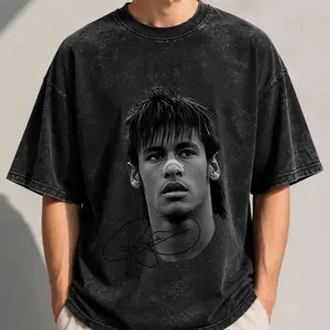 Big Head Neymar T-Shirt, Neymar Vintage Tee, Unisex Soccer Shirt, Sweatshirt, Graphic Tees, Menswear Womenswear Streetwear
