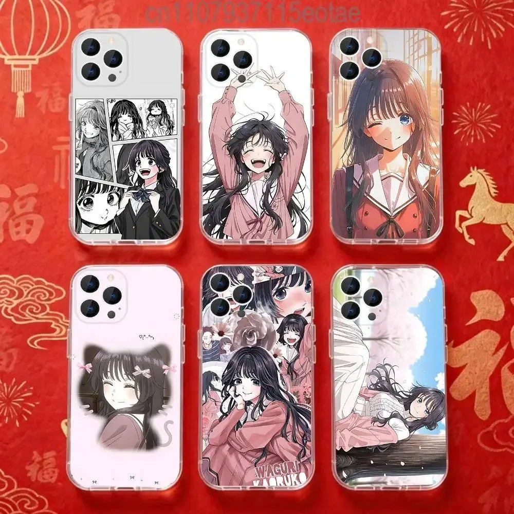 Anime Kaoruko W-Waguri Clear Phone Case, Shockproof Cover For iPhone 11-17 Pro Max/Plus & Samsung Galaxy S23-S25