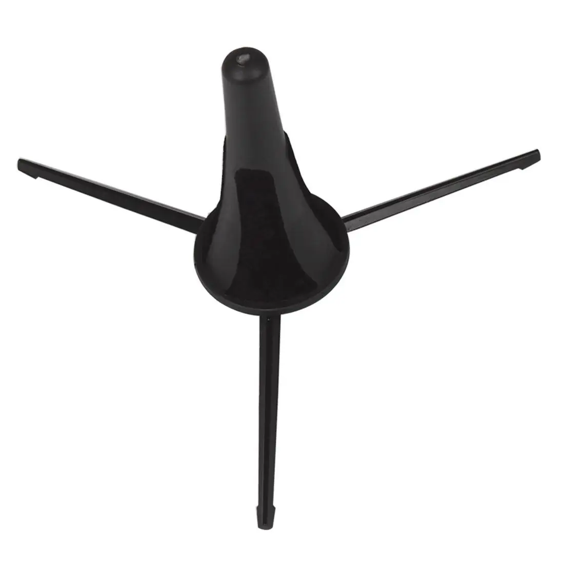 Foldable Clarinet Stand Black Made of ABS & Metal, Portable Lightweight   Clarinet Holder, Stable 5-Claw Bracket, Space-Saving Compact Design, Easy Storage for Outdoor Performance & Daily Use