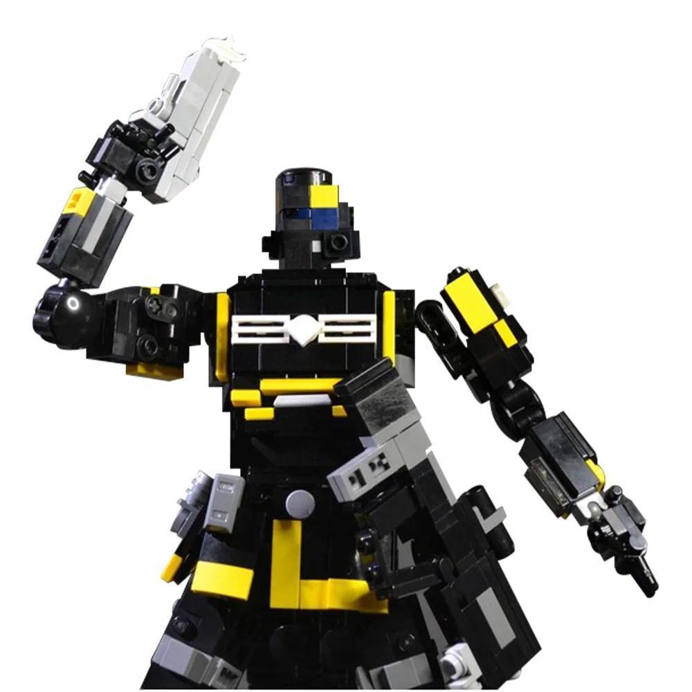 Gobricks MOC Helldivers 2 Super Destroyer Bricks Model EX Emancipator Exosuit Building Blocks Pelican-1 Shuttle DIY Assemble Toy