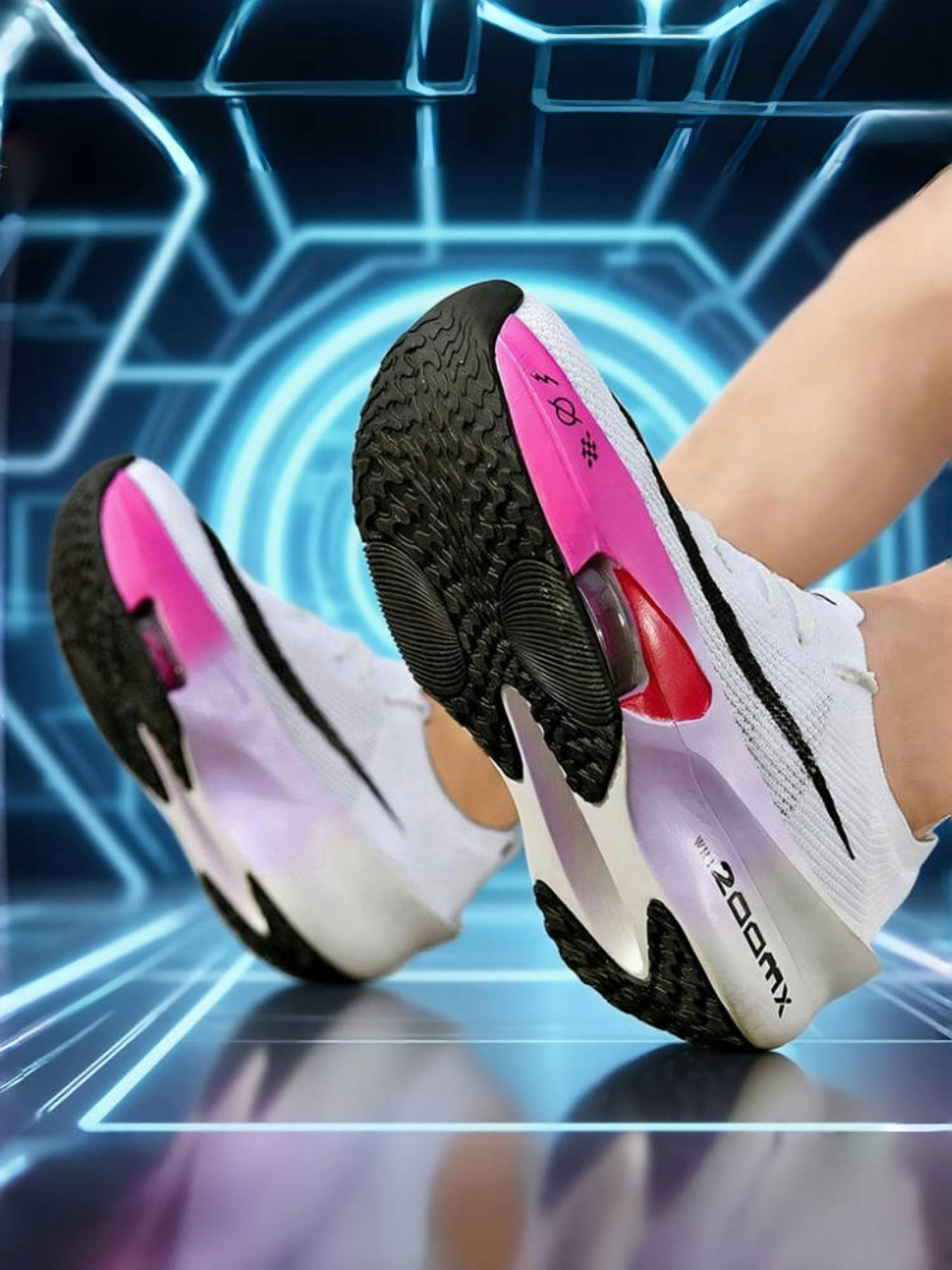 Men's Comfortable, Professional Racing Style, Fine Upper Material, Stretch-Resistant Laces, Lightweight Sole, Outdoor Running Shoes