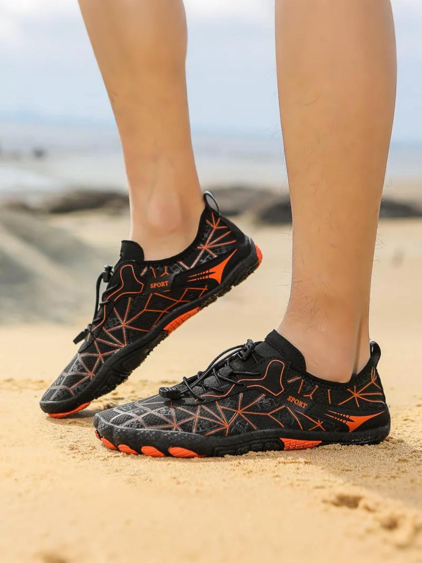 Men's and Women's Breathable Lightweight Water Shoes, Fisherman Beach Shoes, Ideal for Fishing, Beach, Swimming, Sports, and Hiking Activities