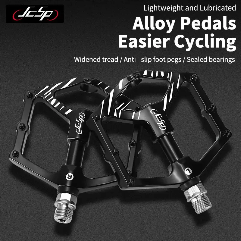 Aluminum Alloy Bike Pedals, Anti-Slip Bearings, Lightweight MTB Mountain Bike Pedals, Ergonomic Design, Easy Installation, Bmx Fixed Gear Pedals, Non Slip Pedals