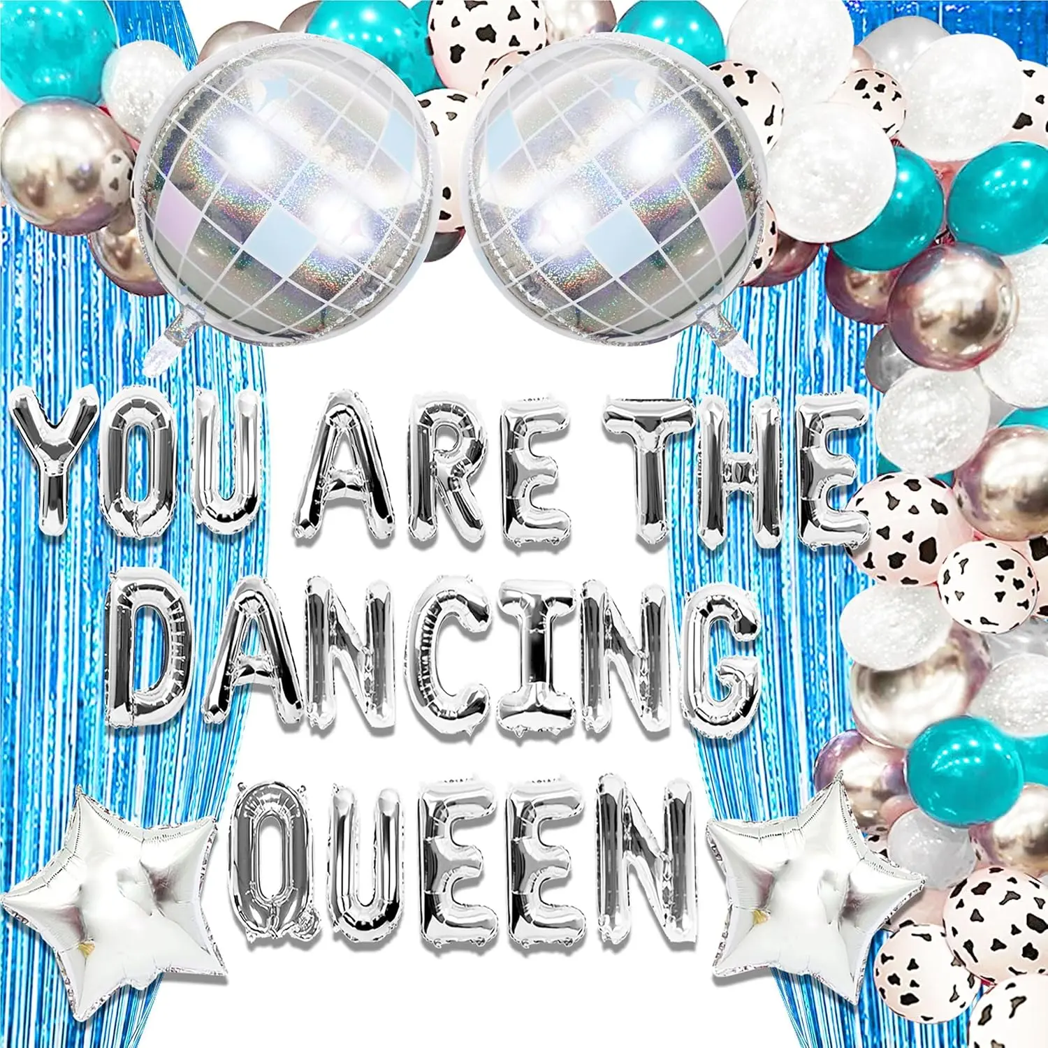 JeVenis Blue You are the Dancing Queen Decoration Dancing Queen Bachelorette Party Decorations Mamma Mia Disco Party Decors 70s Disco Decoration