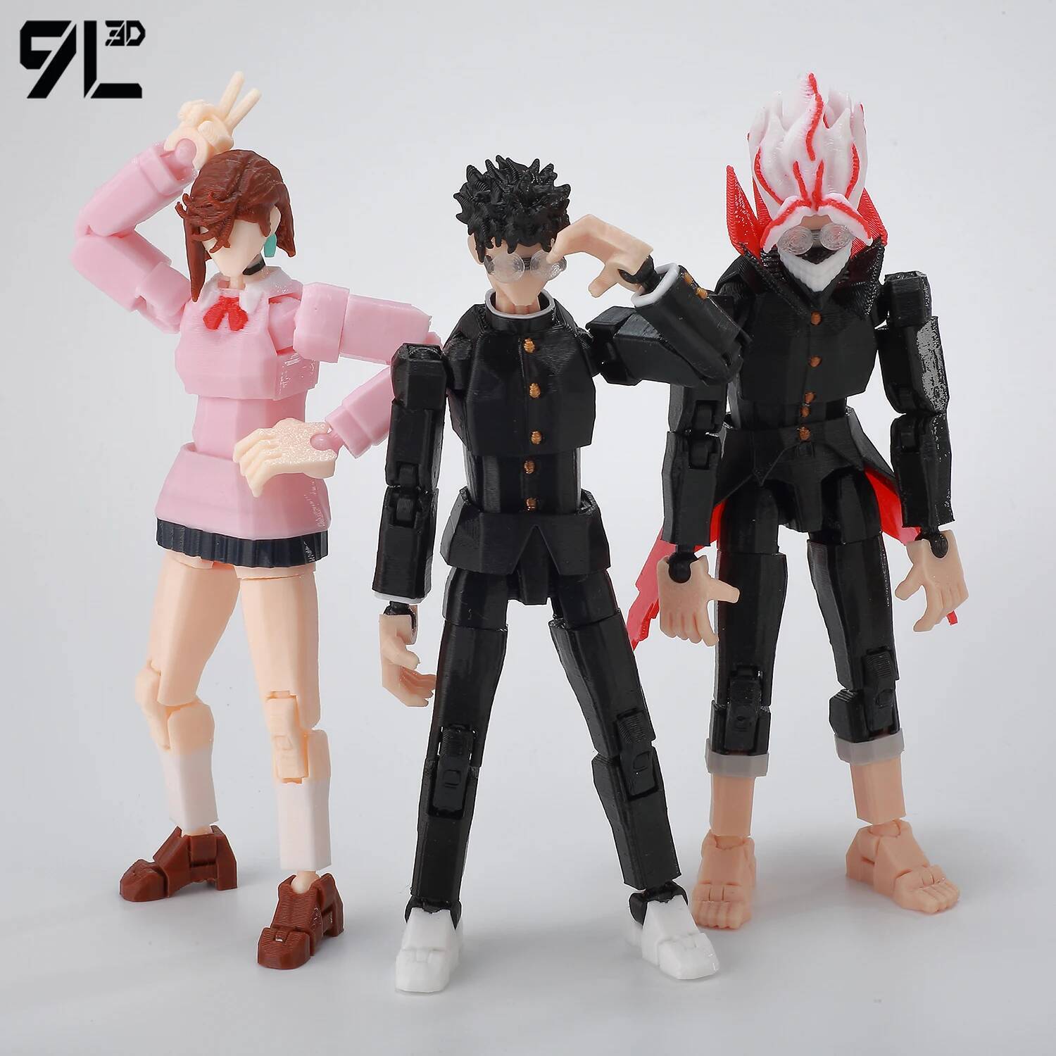 9L3D Multi-Jointed Articulated Dummy13 Lucky13 Printed Dandadan Takakura Ken & Chōtatsu Ko EvilKarān Anime Figure Display Model 9L3D Multi-Jointed Articulated Dummy13 Lucky13 Printed Dandadan Takakura Ken & Chōtatsu Ko EvilKarān Anime Figure Display Model