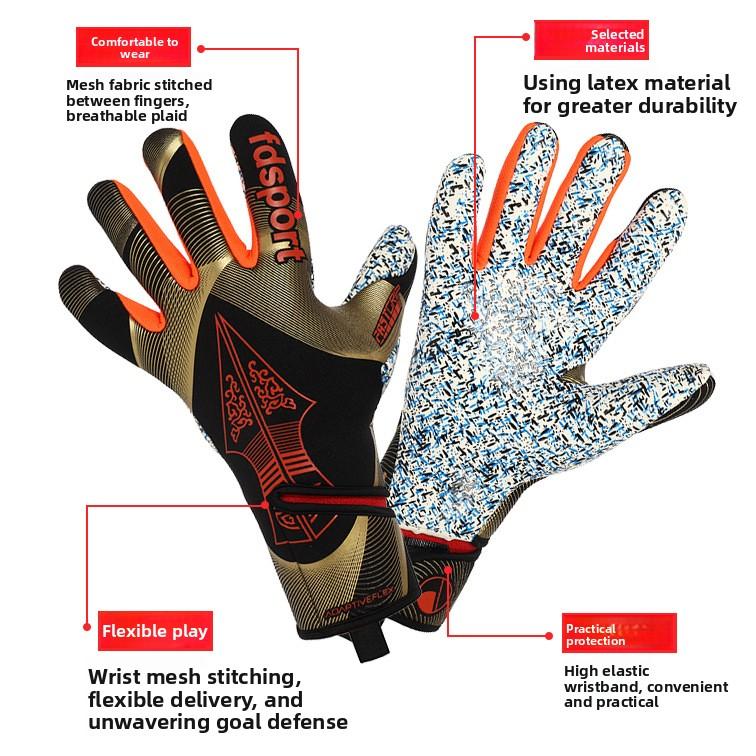 New football goalkeeper gloves soccer accessories football drip latex lightweight and breathable 21.0 goalkeeper gloves for professional competition training goalie