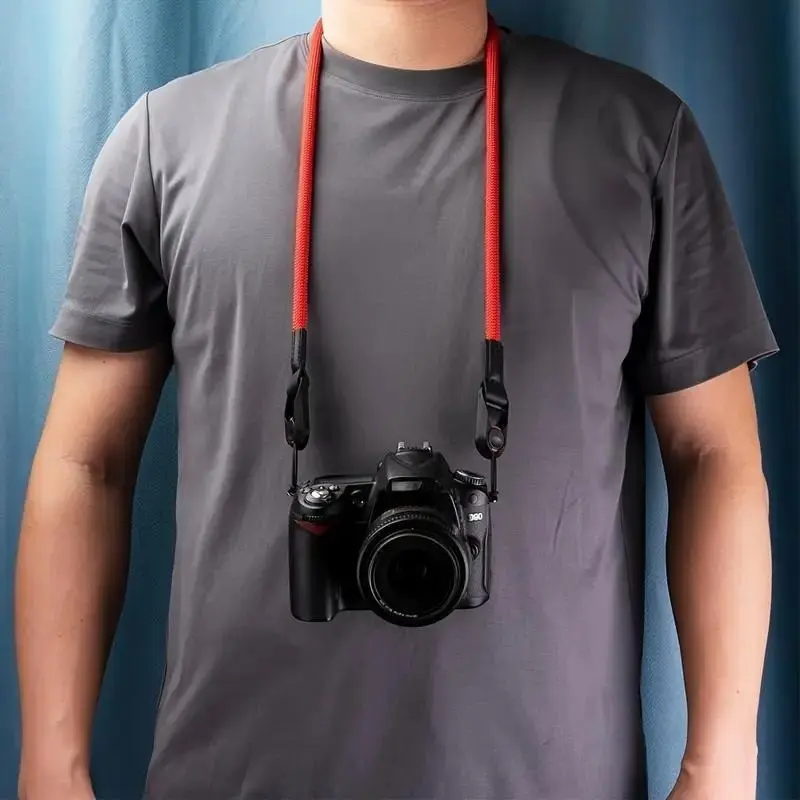 Durable Nylon Round Rope Camera Strap, Universal Fit, Shoulder Strap for DSLR Camera, Lanyard with Quick Release Buckle, Versatile Use, Neck Strap for Camera, Camera Accessories for Photographers