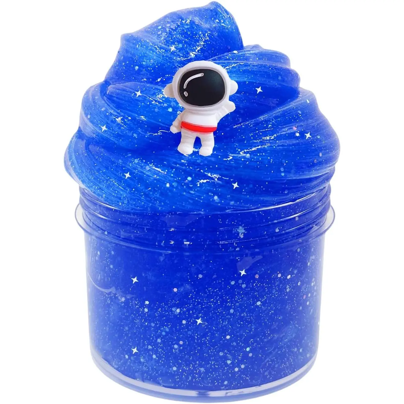 Super Galaxy Slime Kit, Blue Glitter Slime Variety of Shapes and Textures, Cosmic Starry Charm Includes Slime Kit Party Gifts.
