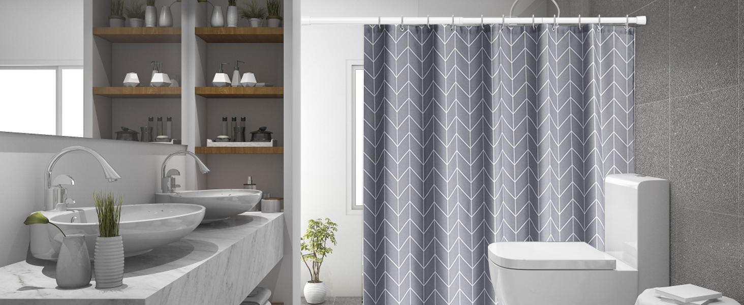 2 Pack Tension Rods Spring Tension Curtain Rod, 26 to 39 Inch Adjustable Black Tension Rod, Small Curtain Rods Spring Loaded Curtains Tension Rods for Window, Bathroom, Cupboard, Kitchen, Home