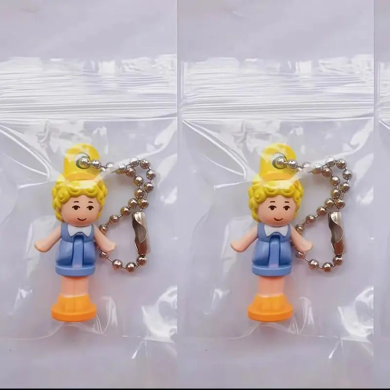 Polly Pocket Pendant Keychain Playset Vintage Toy Bag Pendant Charm Collectible Decor Gift For Backpack Hat Fashion Accessory