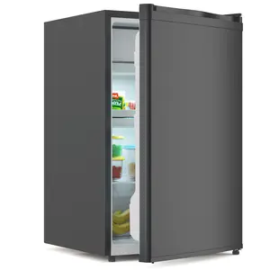 4.3 Cu.Ft Mini Fridge With Freezer, Single Door Compact Refrigerator With 7-Temperature Settings & Reversible Single Door for Dorm/Bedroom/Office,