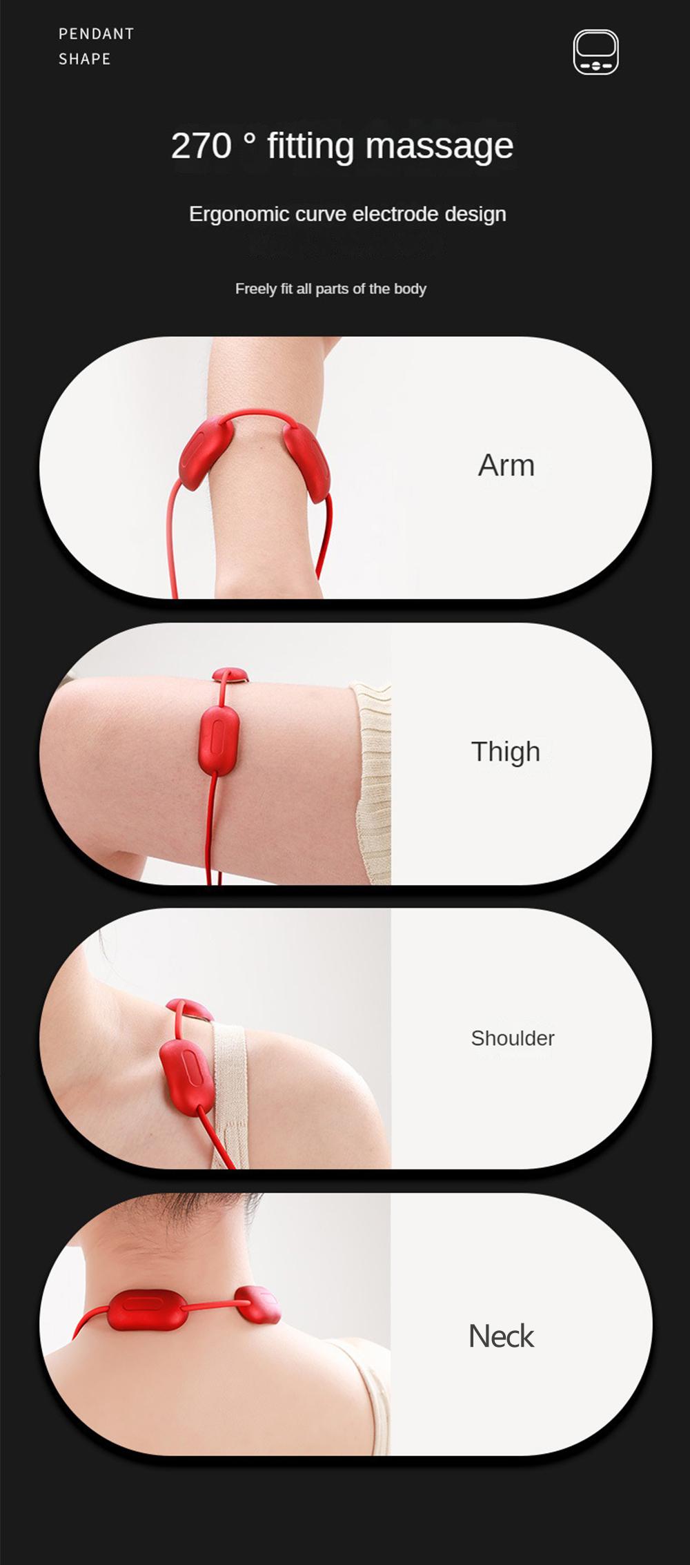 Massager EMS Muscle Massager Portable Hot Compress Neck and Cervical Spine Massager SPA Relaxation Treatment