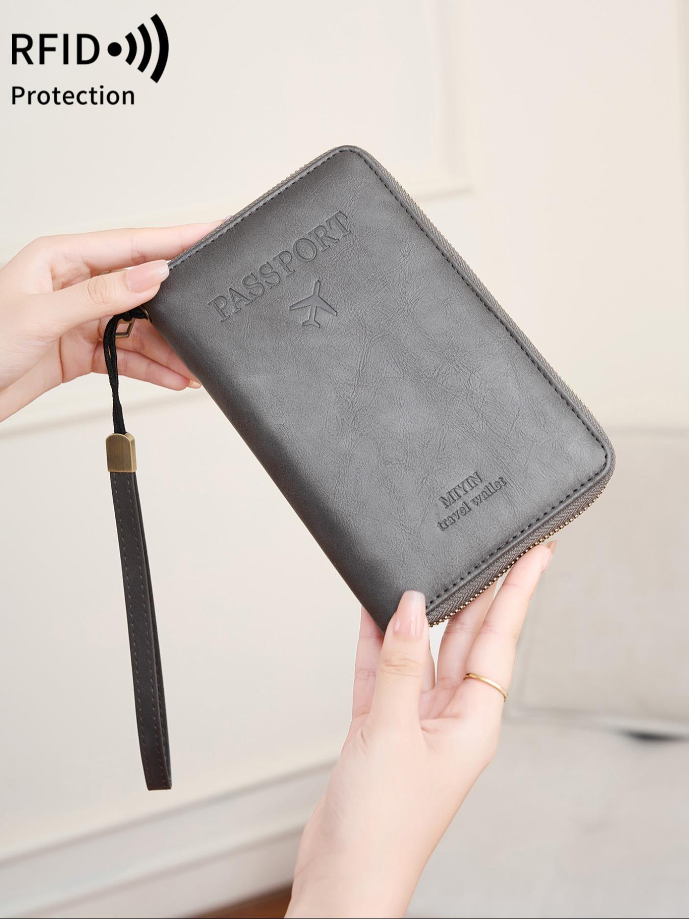 Passport Holder Covers Case, Travel Document Holder RFID Blocking Travel Wallet Passport Holder, Cute Passport Book for Women Men