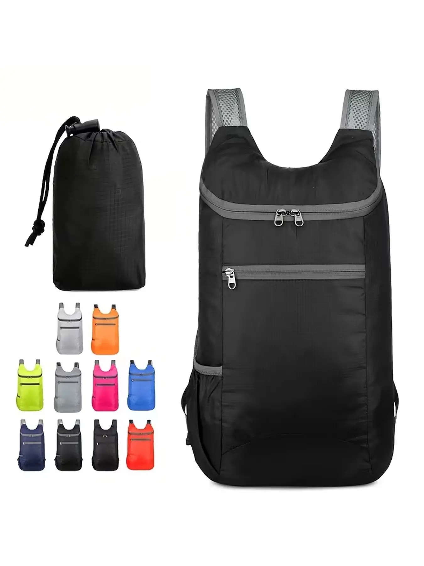 Outdoor Travel Folding Bag, Skincare Pouch Organizer, Ultralight Portable Multi-Functional Small Backpack, Foldable Bag