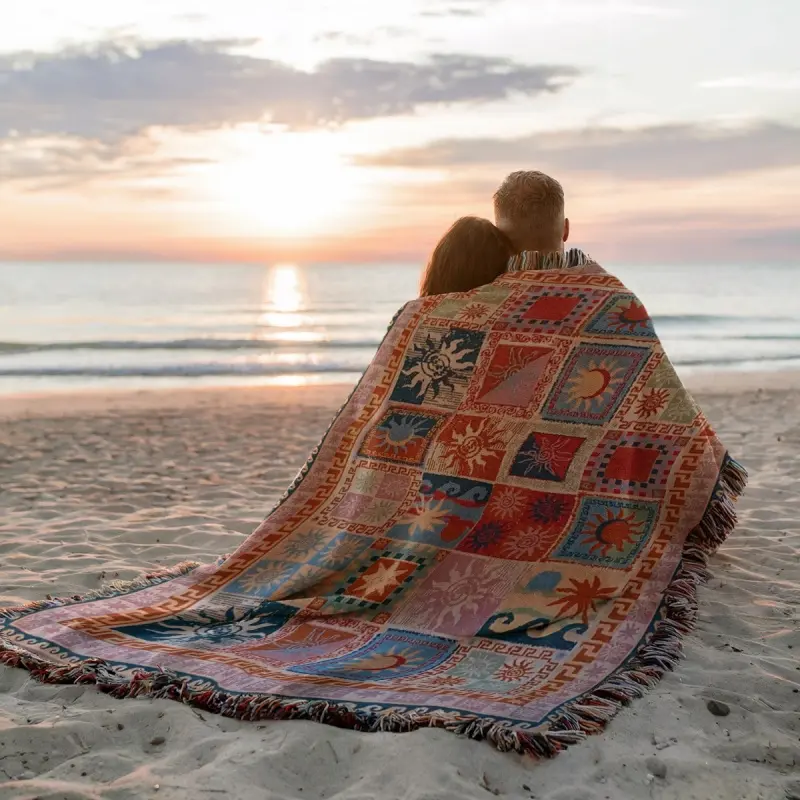 Portable Outdoor Blanket, Tear Resistant Multipurpose Mat, Soft Throw Rug for Picnic Camping Beach Garden, Photo Decor Tapestry & Table Cover for Daily Leisure
