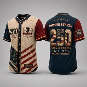 USA 250th Anniversary Baseball Jersey, Vintage US Flag Jersey, Independence Day Patriotic Celebration Jersey Outfit # TikTokMadeMeBuyIt # USA250 # PatrioticFlag # 1776To2026 # Independence Day # AmericanPride # 250th Anniversary # Baseball Jersey