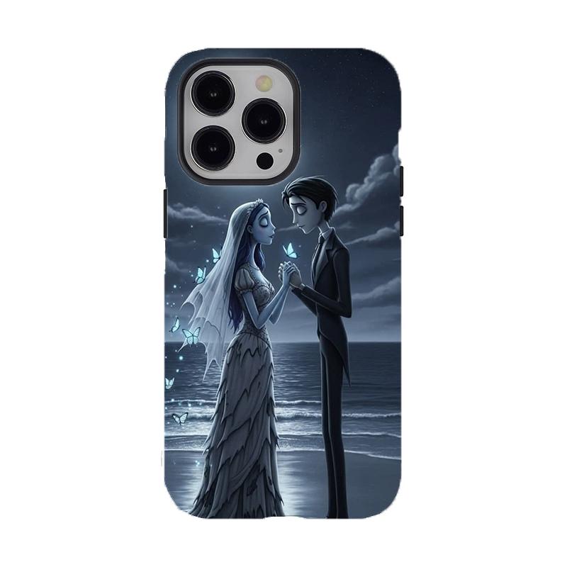 Y-Corpse Bride Patchwork Pattern Wall Paper phone case,Blue patchwork Phone Case，for iPhone 16 15 14 13 12 11 17Pro Max,for Samsung S25 S24 S23 S22 Ultra,Protective Cover,give her/him a gift for Christmas and Thanksgiving