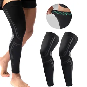 Unisex Compression Leggings for Running, Exercise, Sports, Gym, Hiking, Basketball, Ankle & Thigh Support, 1 Pair