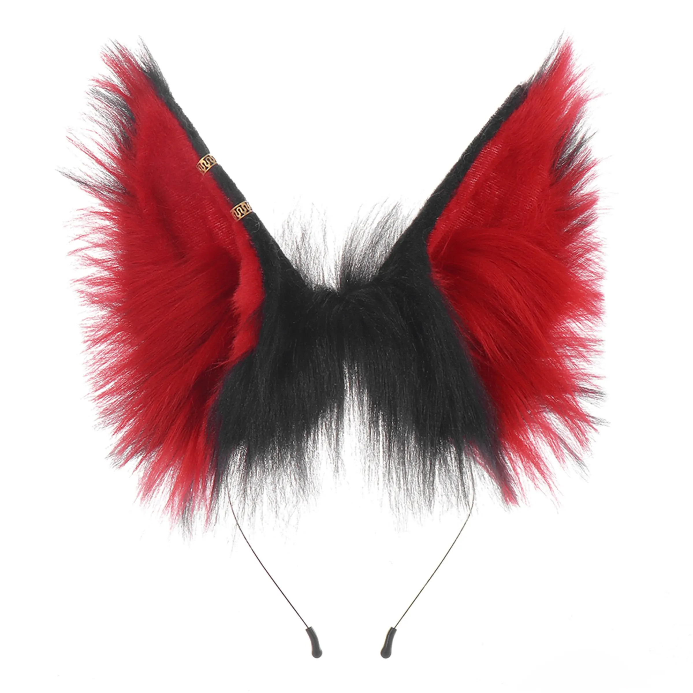 Gothic Wolf Ears Headband, Furry & Halloween Party Accessory, Perfect for Cosplay & Furry Fans, Stylish and Comfortable Wear