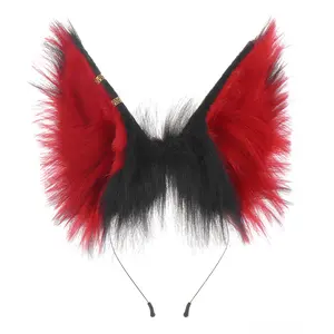 Gothic Wolf Ears Headband, Furry & Accessory, Perfect for Cosplay & Furry Fans, Stylish and Comfortable Wear