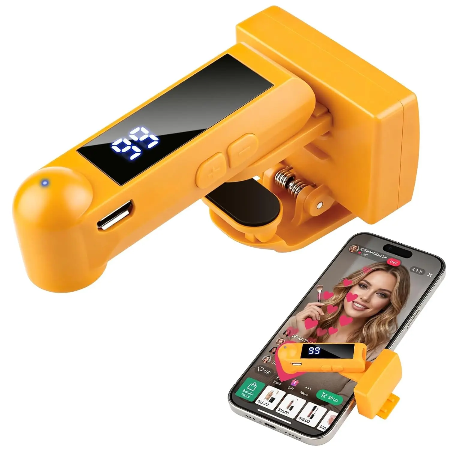 Smartphone Auto Clicker Charger, iPhone Device Speed Clicker, iPad APP, Quick Click Simulation, Game Continuous Click, Live Stream Likes, Fast Trading, Reward Tasks