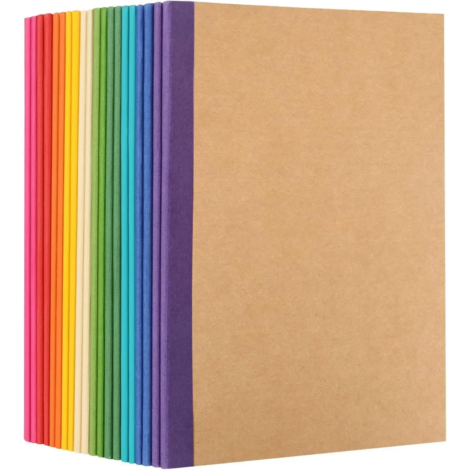Notebooks for  5 Pack A5 Composition Notebook,  Lined Journal Bulk with Blue , 5 Colors, 60 Pages for Women Girls Boys, School Office Supplies