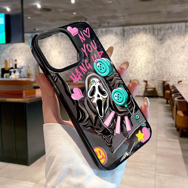 Phone case for iPhone 17  16 Pro Max 15 Plus 14 13 12 11 Ghostly Hang - up Anti-Yellowing Shockproof durable ultra-thin Crystal Cover