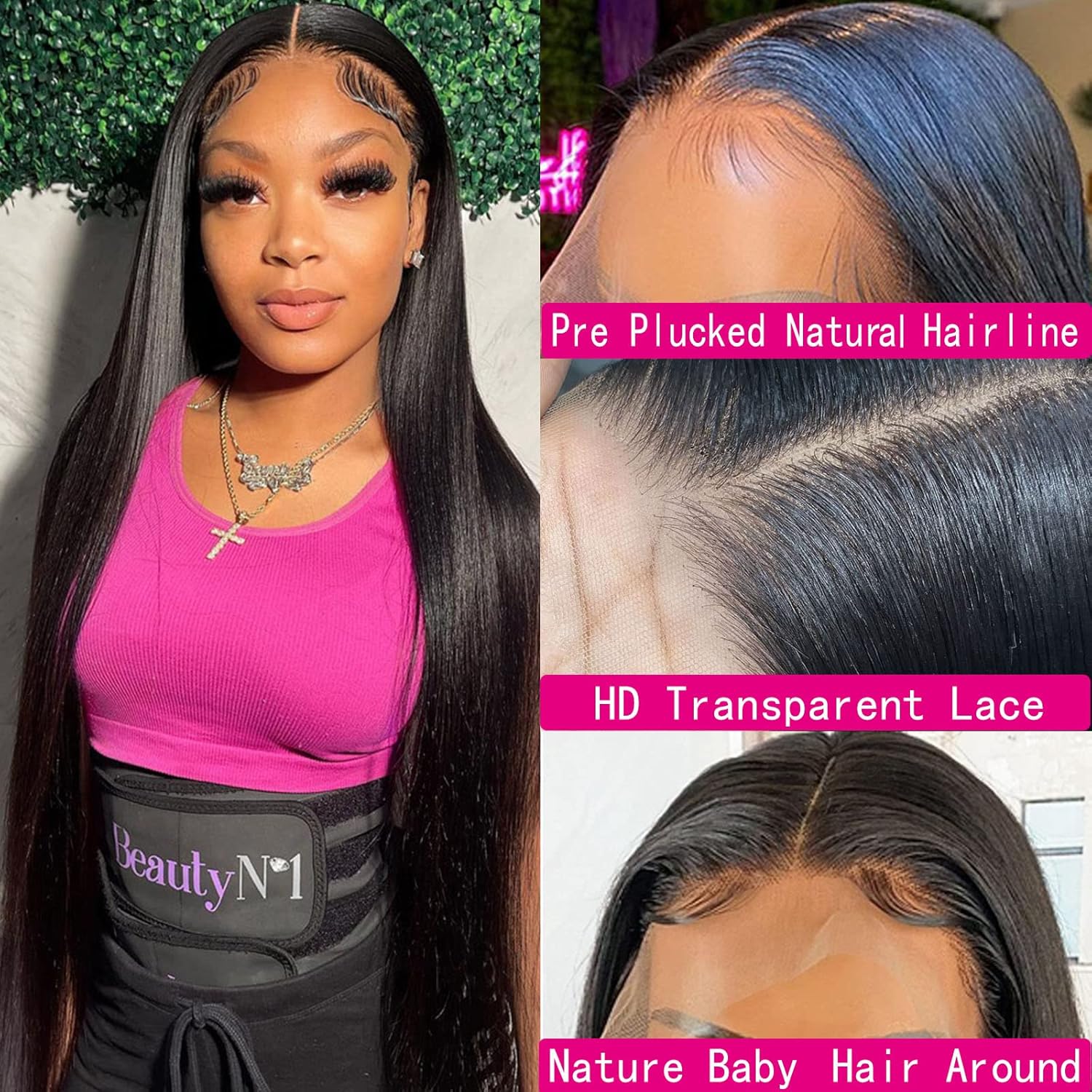 Bling Hair Clearance Sale Bone Straight Wigs 13x4 13x6 Hd Transparent Lace Human Hair Wigs For Women 360 Full Lace Frontal Wig Pre Plucked 30 28 Inch 180% Density TikTokShopHolidayHaul