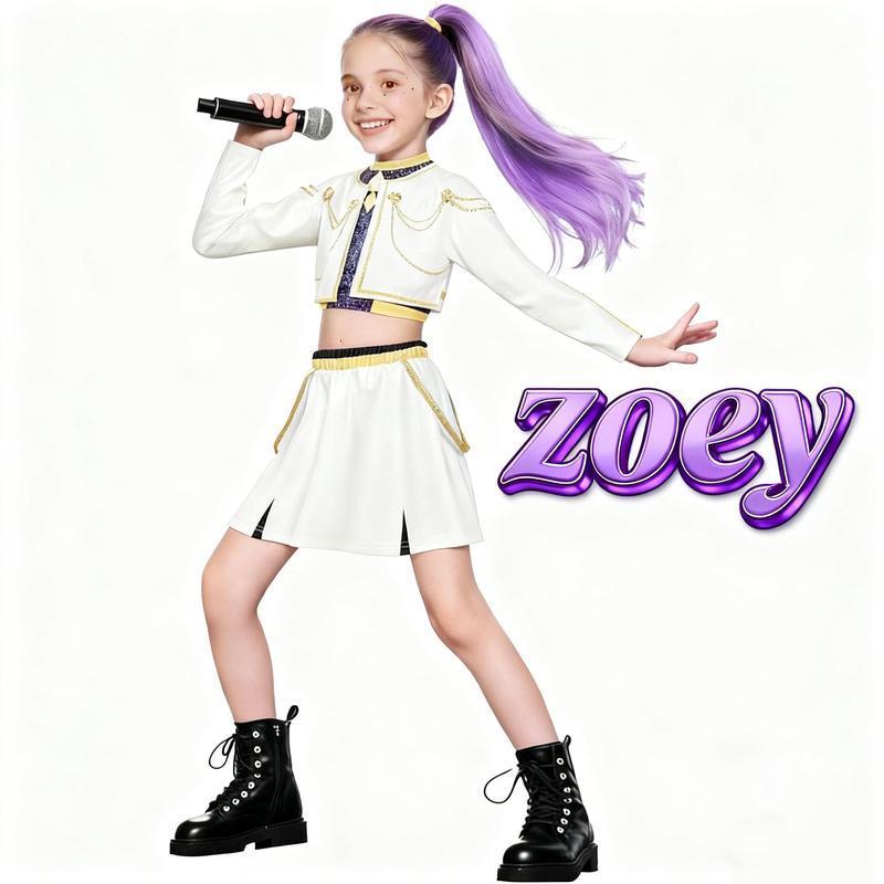 【TikTokShop BlackFriday】2026 KPOP Demon Hunter Rumi Mira Zoey Outfit with Singer Costume Set