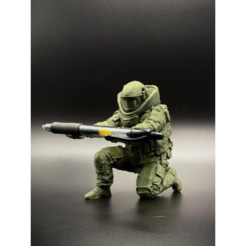 Bomb Disposal Team Pen Stand, 3D Printed Creative Desktop Organizer