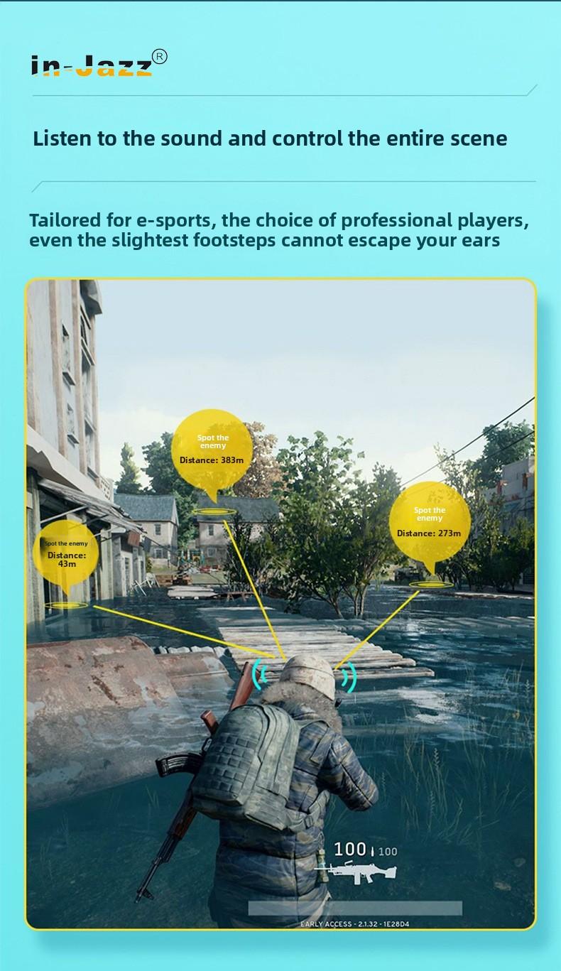 In-ear wired ceramic headphones, angled in-ear sleep headphones, high-quality sound with microphone and in-line controls