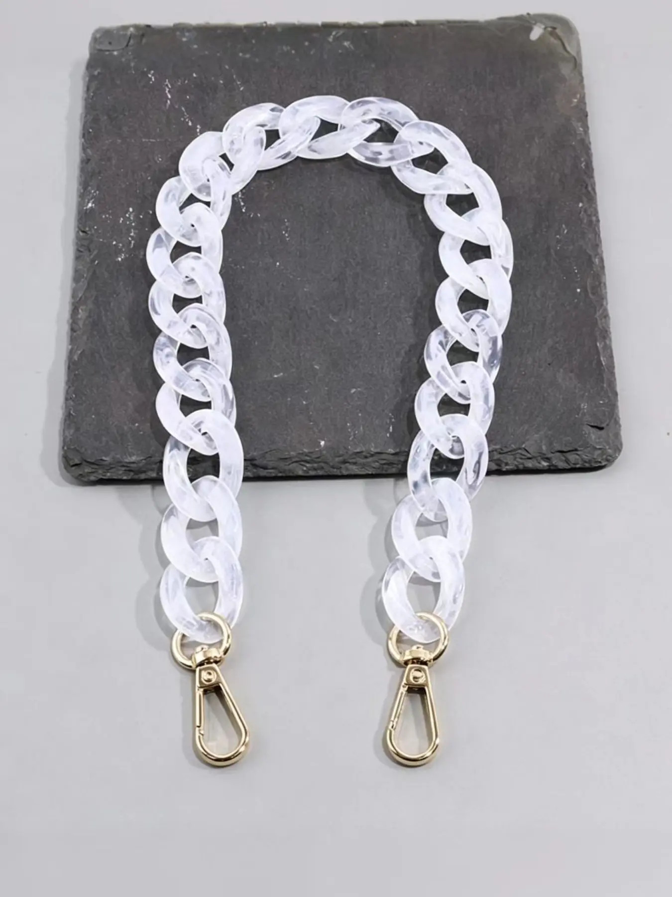 Resin Bag Chain Strap Replacement, Handbag Chain Pendant, Extended Bag Strap, Durable Resin Material, Detachable Strap, Perfect for Stylish Bags, Bag Chains for Handbags, Purse Extender Chain