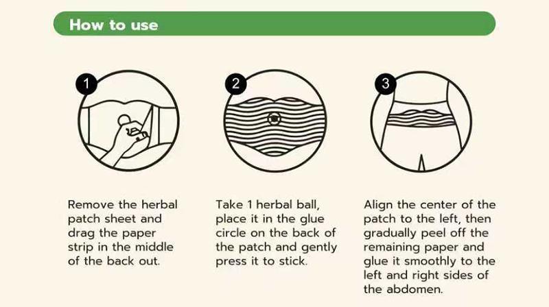 Hanpo Japanese Herbal patch Pad Balance Patch,Health Patch,Waist and abdomen brush