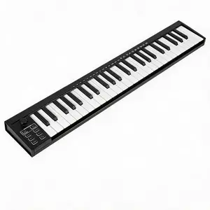 49-Key Portable USB MIDI Keyboard Controller - DAW Integration, Chord & Scale Modes, 8 Drum Pads, Arpeggiator, OLED Display - Complete Music Production Software Bundle for Home Studio