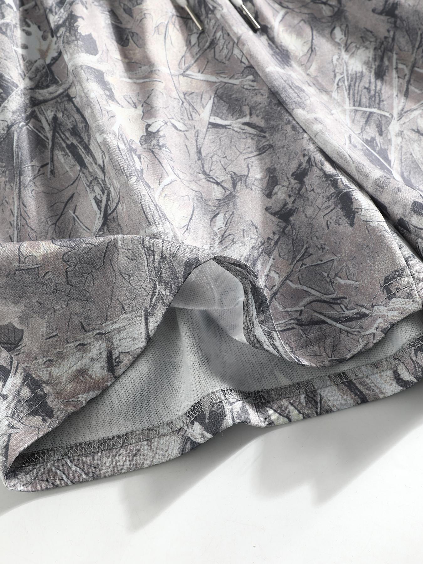 Women's Plain & Camo Print Shorts, Casual Comfy Breathable Elastic Shorts for Summer, Ladies Bottoms for Daily Wear