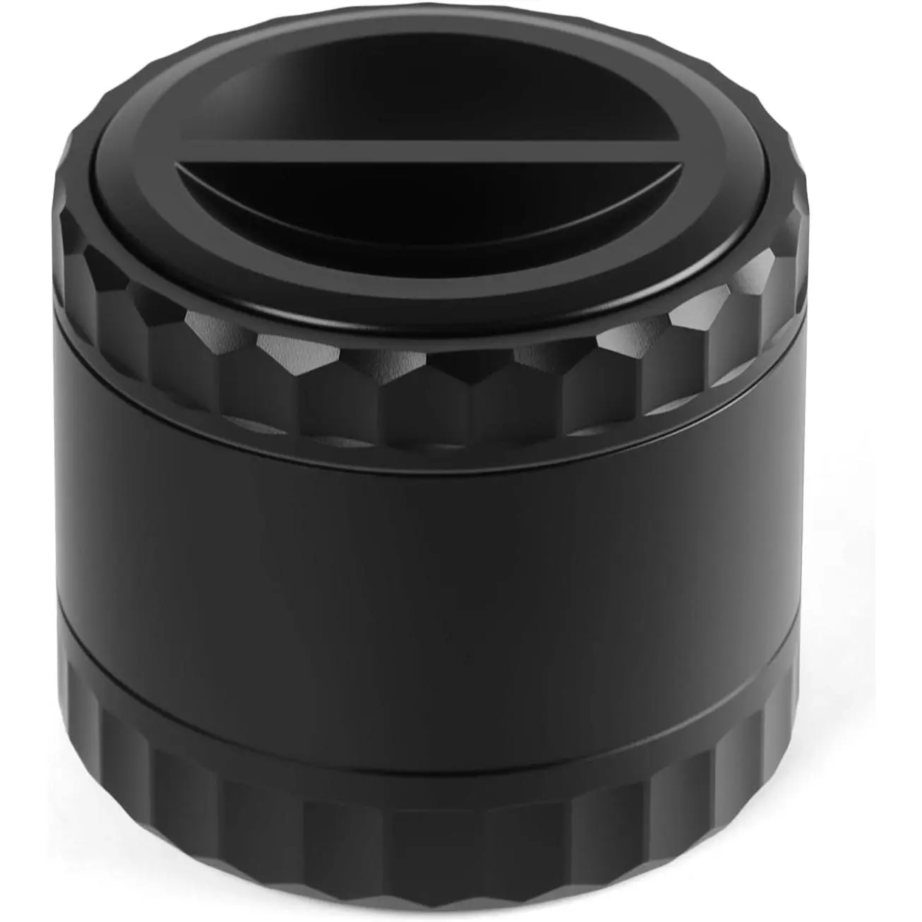 2.5" Grinder Aluminum 3-Piece 4-Parts Grinder for Kitchen Spice with Top Storage, Anti-jamming Teeth & Large Bottom Chamber