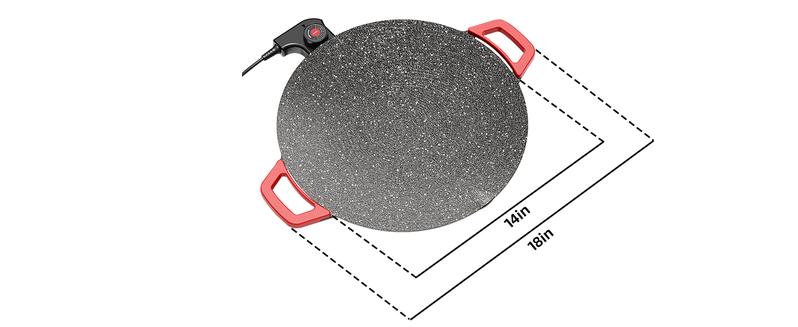 Indoor Grills Electric Smokeless – Nonstick Electric Griddle for Indoor Use, Compact & Versatile Cooking for Steaks, Pancakes, and BBQ