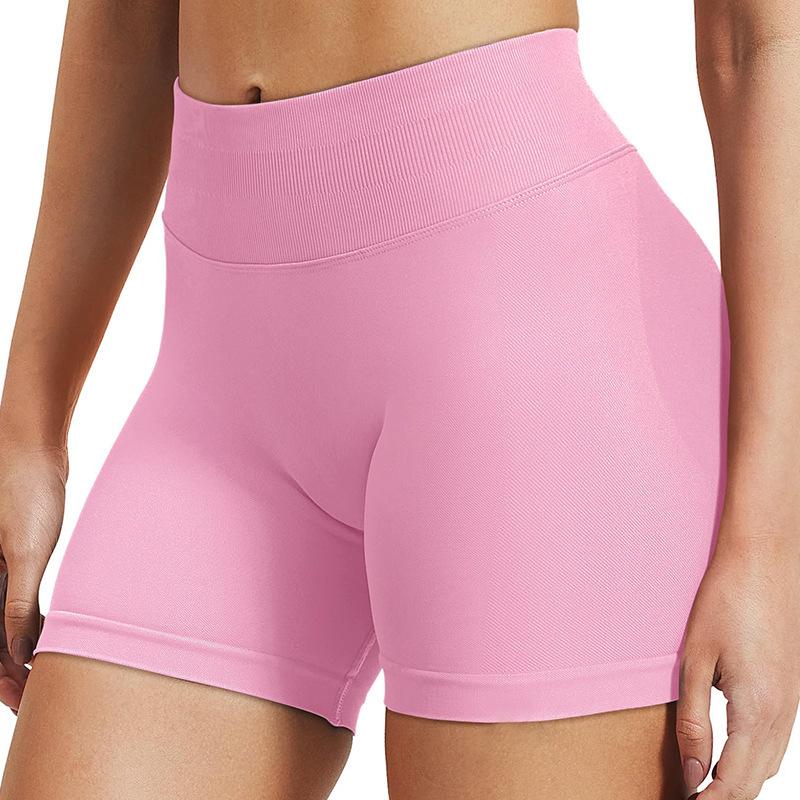 Women's Yoga Shorts, Seamless Shorts, Breathable Comfort High Stretch Tights, Exercise Shorts for Gym