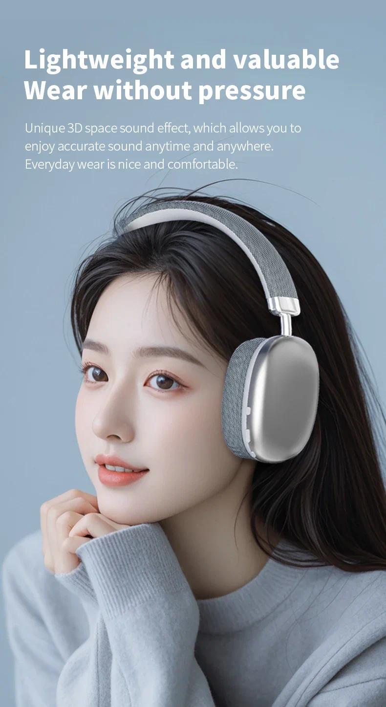 NEW Air Max Wireless bt Headsets Bluetooth Headphones Over ear stereo surround gaming Earphone sport workout